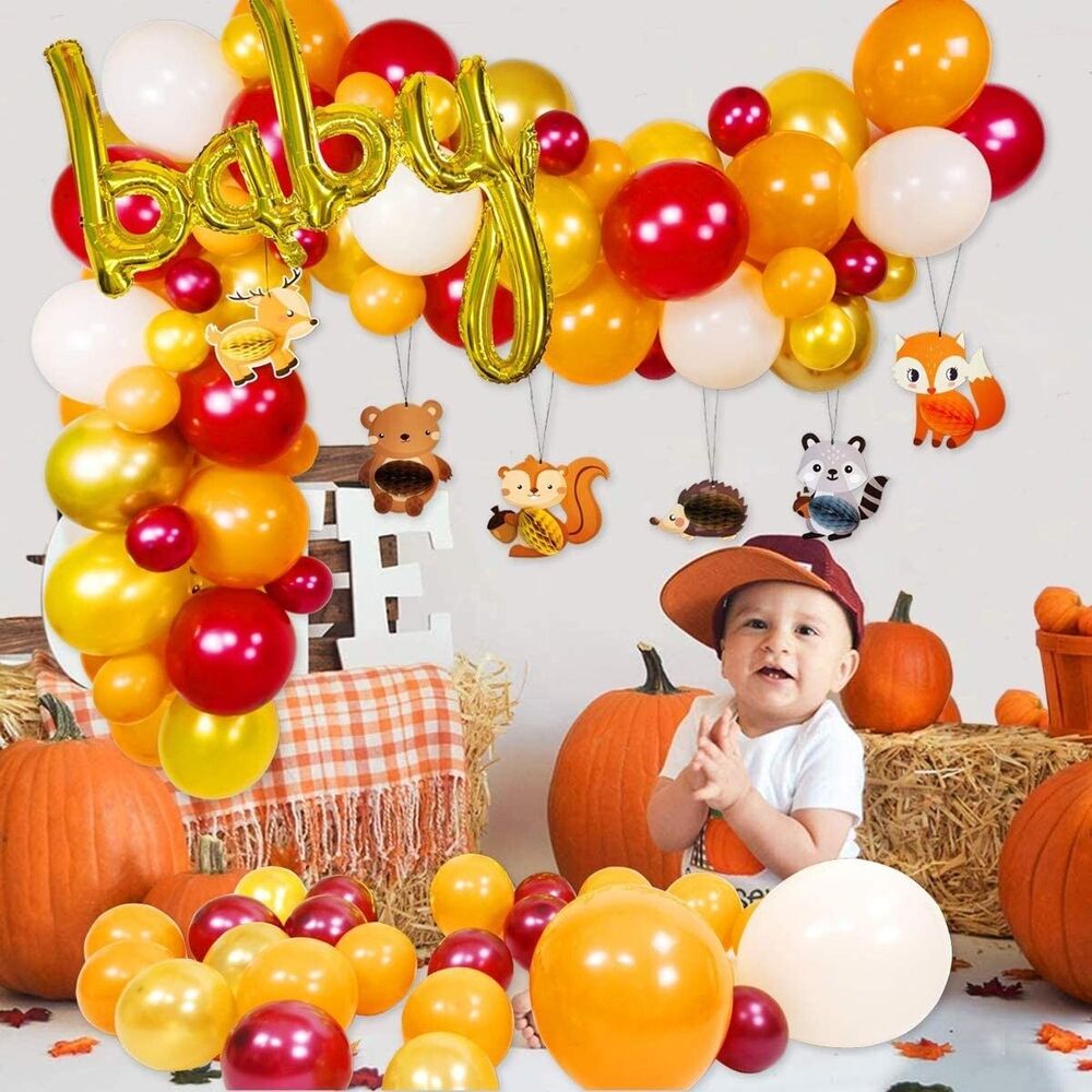 Woodland Baby Shower Decorations - Woodland Balloons, Baby balloon, Confetti Bal